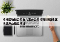 榆林区块链公司有几家分公司招聘[陕西省区块链产业联盟地址]